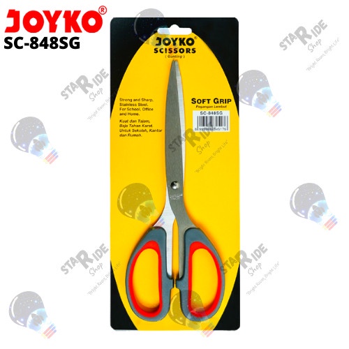 

Aman Paper Scissors Gunting Kertas Joyko Sc-848Sg Soft Grip Stainless Steel Hot Sale