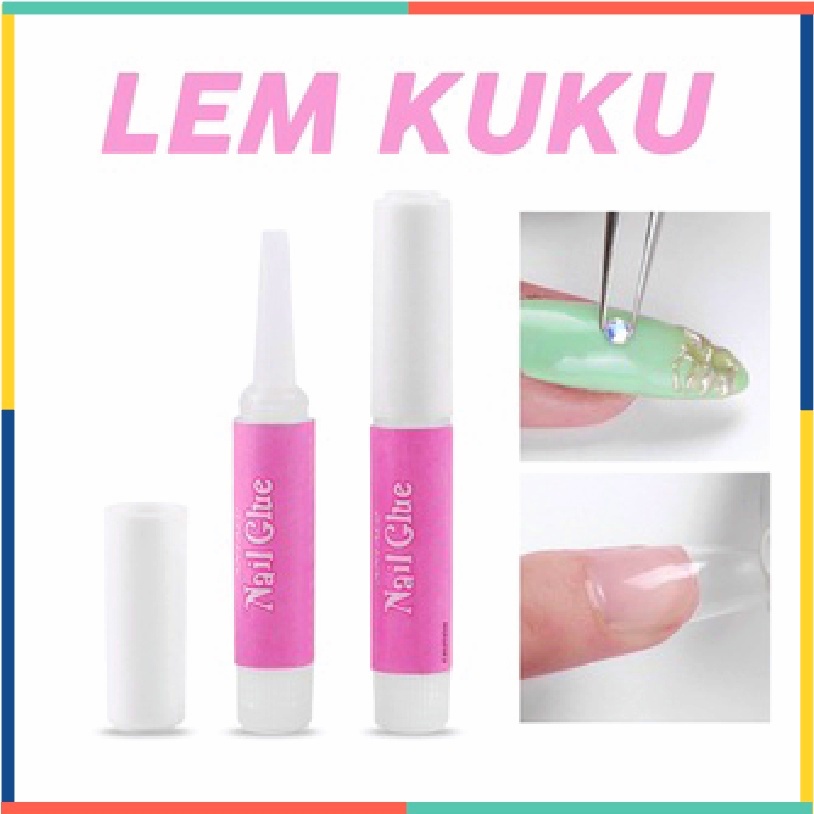 Lem Kuku Cair Nails Glue Nail Art 2 gr KU015