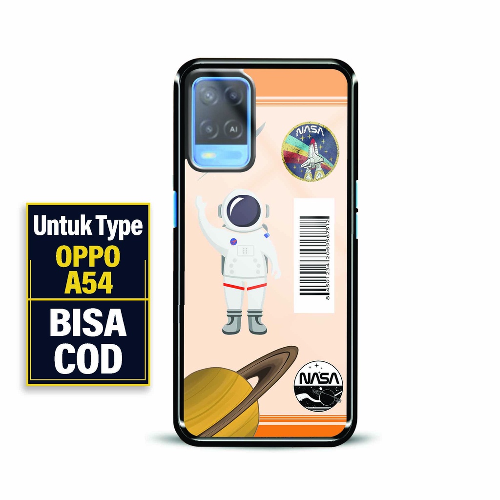 Hardcase Kaca Oppo A54 - Fashion Case Glossy [ Astronasa ] - Softcase Glossy Oppo A54 - Hardcase Glo