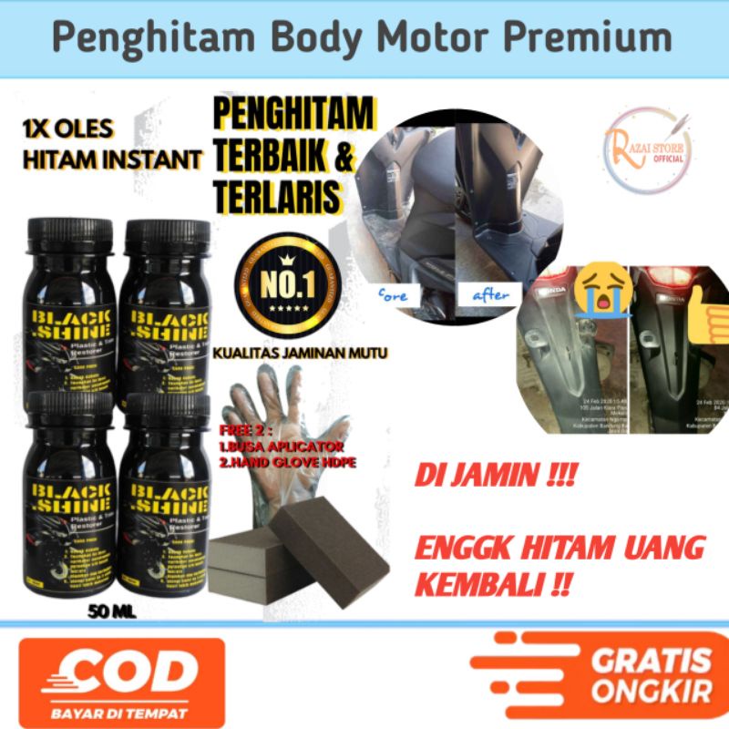 Penghitam Body Motor Premium Black Shine Penghitam Body Motor Viral