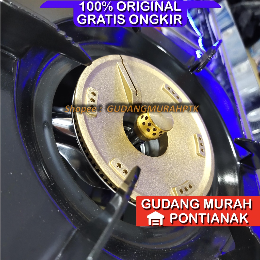 Kompor Gas RINNAI 2 tungku API TURBO API LILIN RI 712T  RI-712T RI712 T RI 712 T (2 TUNGKU) GARANSI RESMI