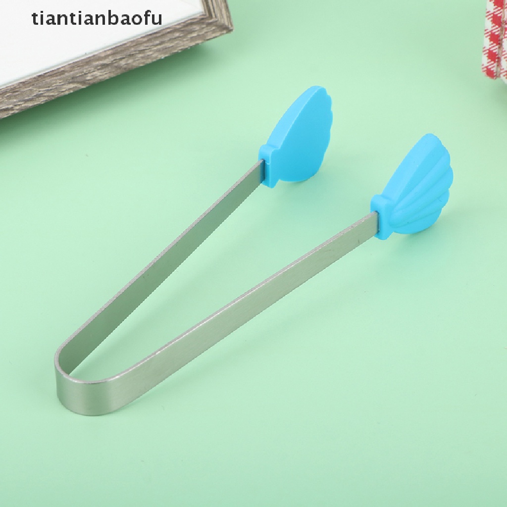1 Pcs Klip Penjepit Makanan Bentuk Sea Bahan Silikon Stainless Steel Non slip
