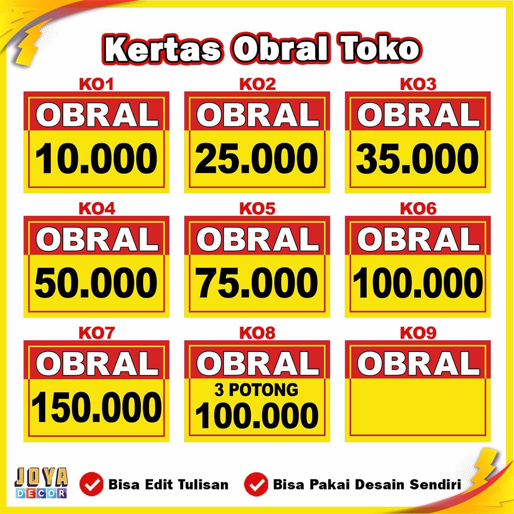 

KERTAS OBRAL TOKO LAMINATING atau LAMINASI PILIH DI VARIASI
