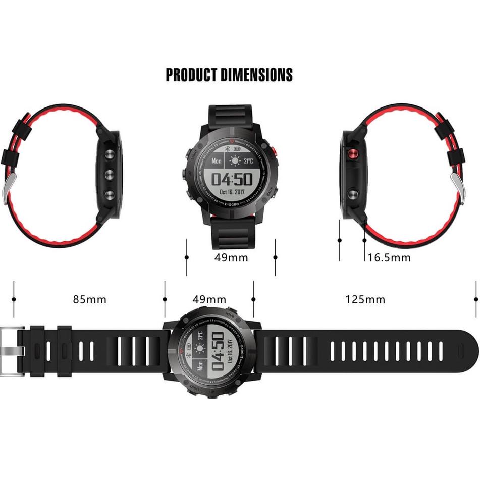 Terbaik Aolon GPS Smart Watch DM18 Heart Rate Blood Oxygen Monitor 50M Deep Water IP68 Outdoor Sport