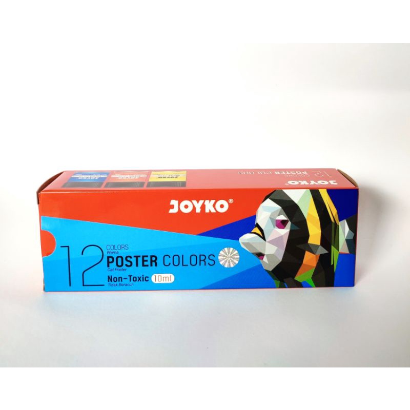 

RK Cat Poster 12 Warna Joyko Poster Colors 10 Ml