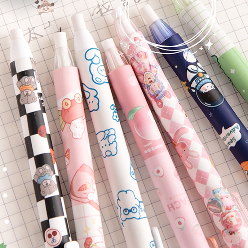 Penghapus Bentuk Pulpen Motif Kartun Dengan Isi Ulang Untuk Anak-Anak