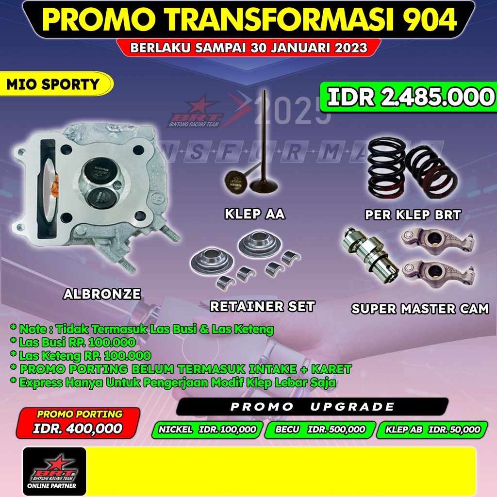 BRT PROMO 904 MIO SPORTY HEAD - PER KLEP