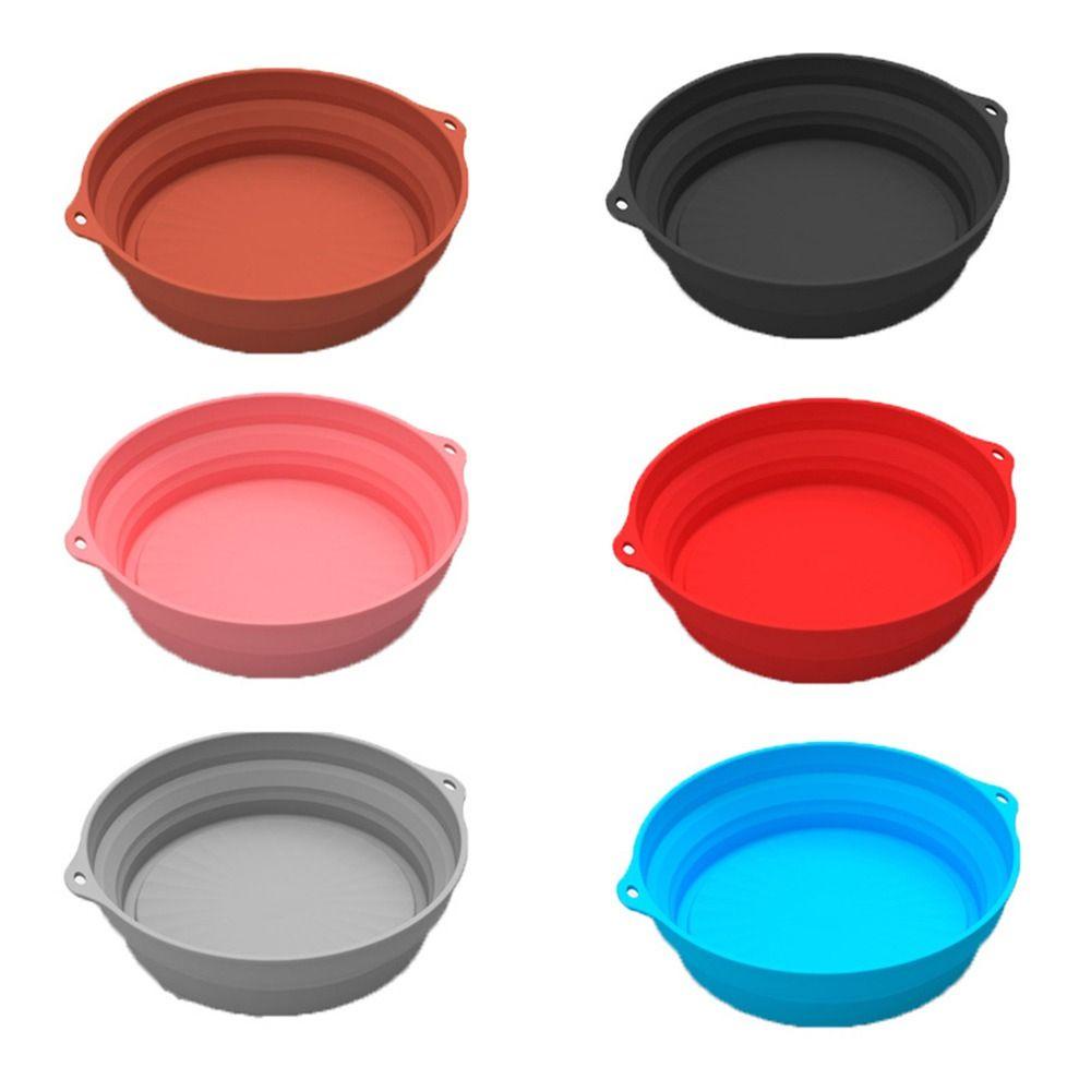 Solighter Round Silicone Pot Soft Cooking Reusable Pizza Plate Baking Basket