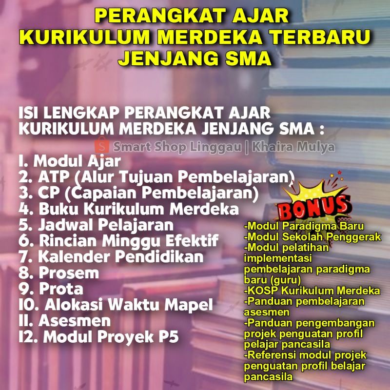 

PERANGKAT AJAR KURIKULUM MERDEKA TERBARU JENJANG SMA