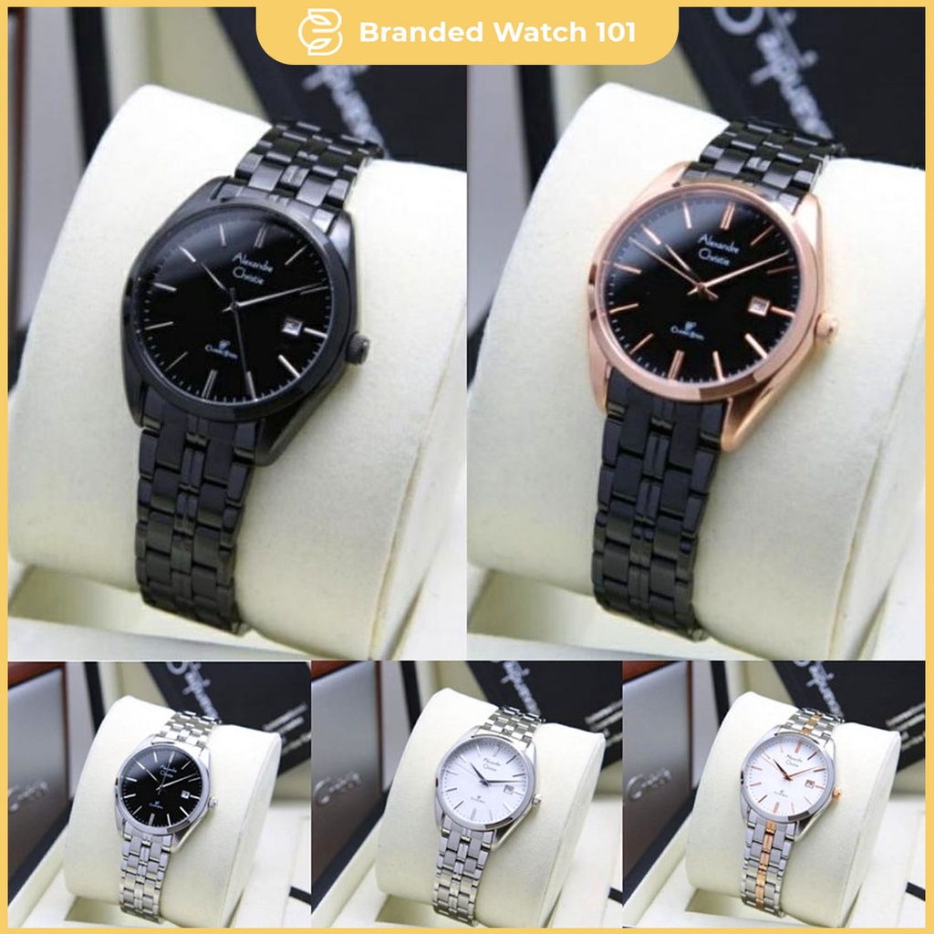 ORIGINAL Jam Tangan Wanita Alexandre Christie AC 8558 / AC8558 / 8558 Garansi Resmi 1 Tahun, Stainless