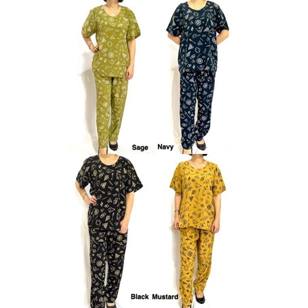 Baju tidur bahan katun rayon XXL JUMBO BB 100KG++