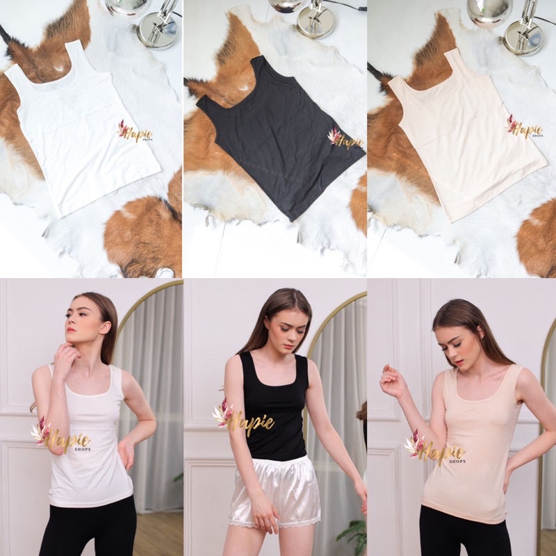 tanktop polos (tali besar)/basic tank top murah/tanktop jumbo big size/camisole kamisol murmer