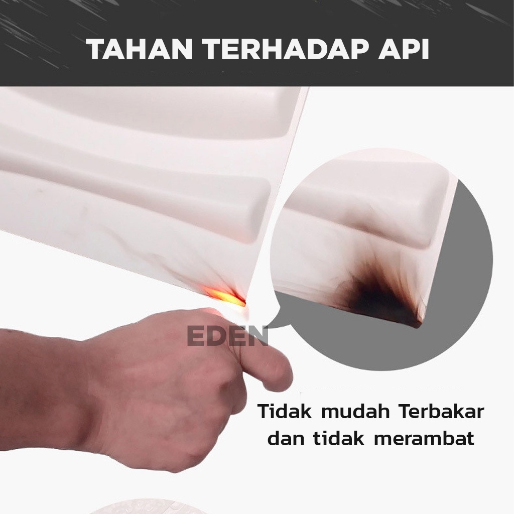 3D PVC Wall panel Dinding 50x50 cm MOTIF WAVE 1 Wallpaper | Dekor rumah | Home Decor | Wall Interior Dinding