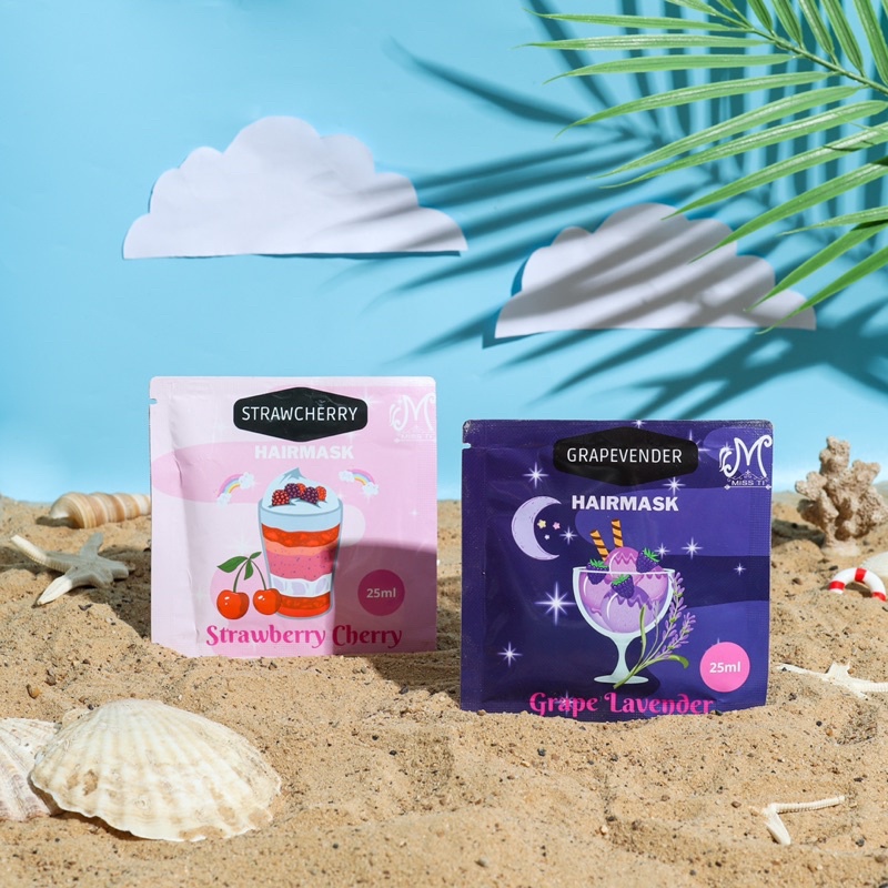 Hairmask miss ti 25gr creambath sachet travel praktis BPOM 50%