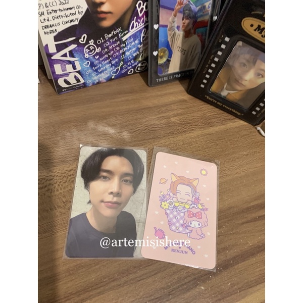 Photocard Johnny Sanrio A Selca & Renjun Sanrio A Konsep