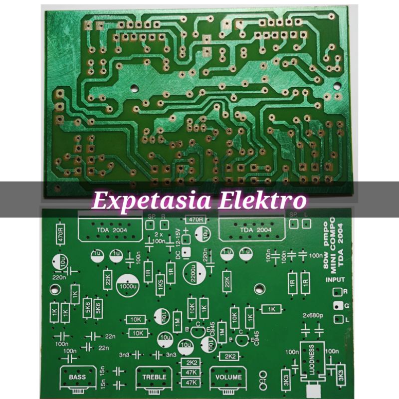 PCB 80W Pmpo MINI COMPO TDA 2004/2005