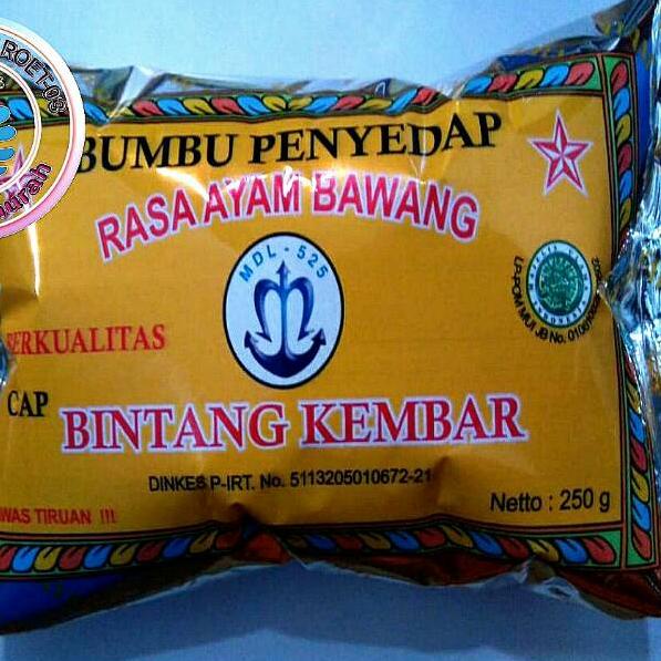 

Semuanya baru--Bumbu penyedap Atom Bintang MDL 525 netto 250 gr toping baso aci