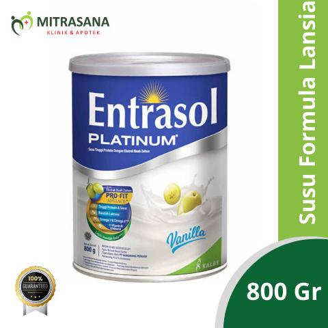 

[ COD ] ENTRASOL PLATINUM VANILLA 800 gr - Susu Lansia