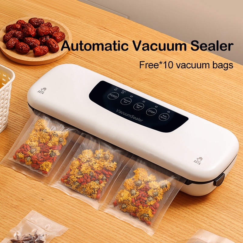 Vacum sealer Mesin vakum Vacum makanan Portable Untuk Basah dan Kering Makanan  FREE Vacum Bags