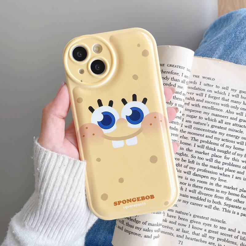 Soft Case Motif SpongeBob Untuk OPPO A57 A5 A9 A53 A33 A31 A7 A5S A12 A11K F9 Pro A15S A35 A32 A33 F11 A3S VIVO V23 S1 Y11 Y20 Y30 Y15S Y12 Y20i Y30i Y20