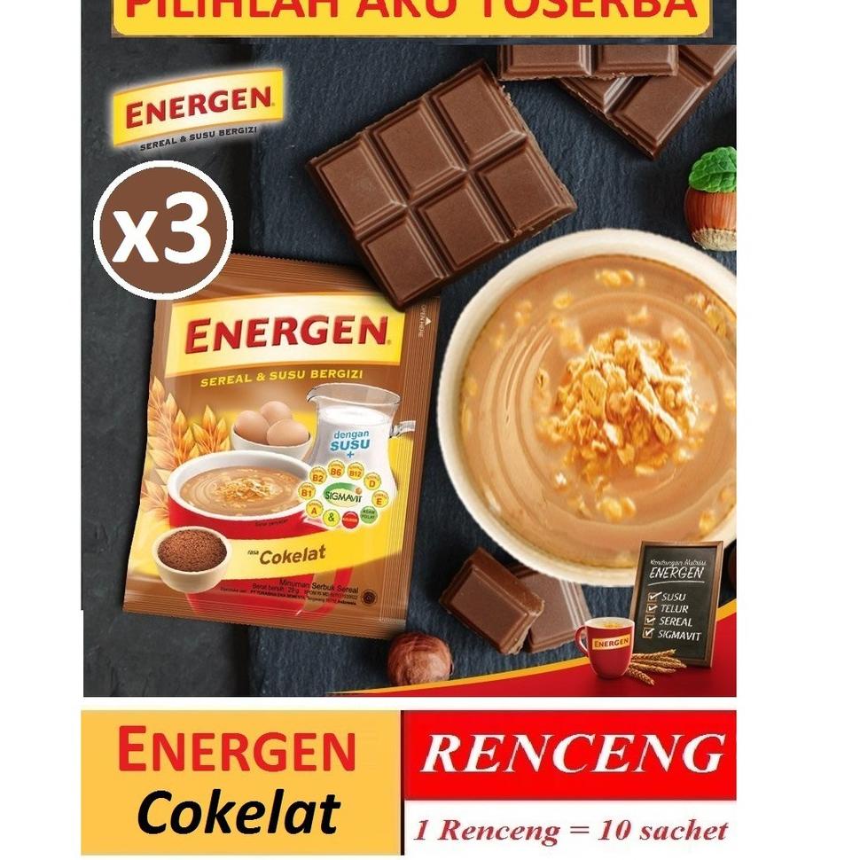 

Garansi Terbaik--Energen COKELAT COKLAT Renceng 29gr x 10 Sachet (HARGA 3 RENCENG)