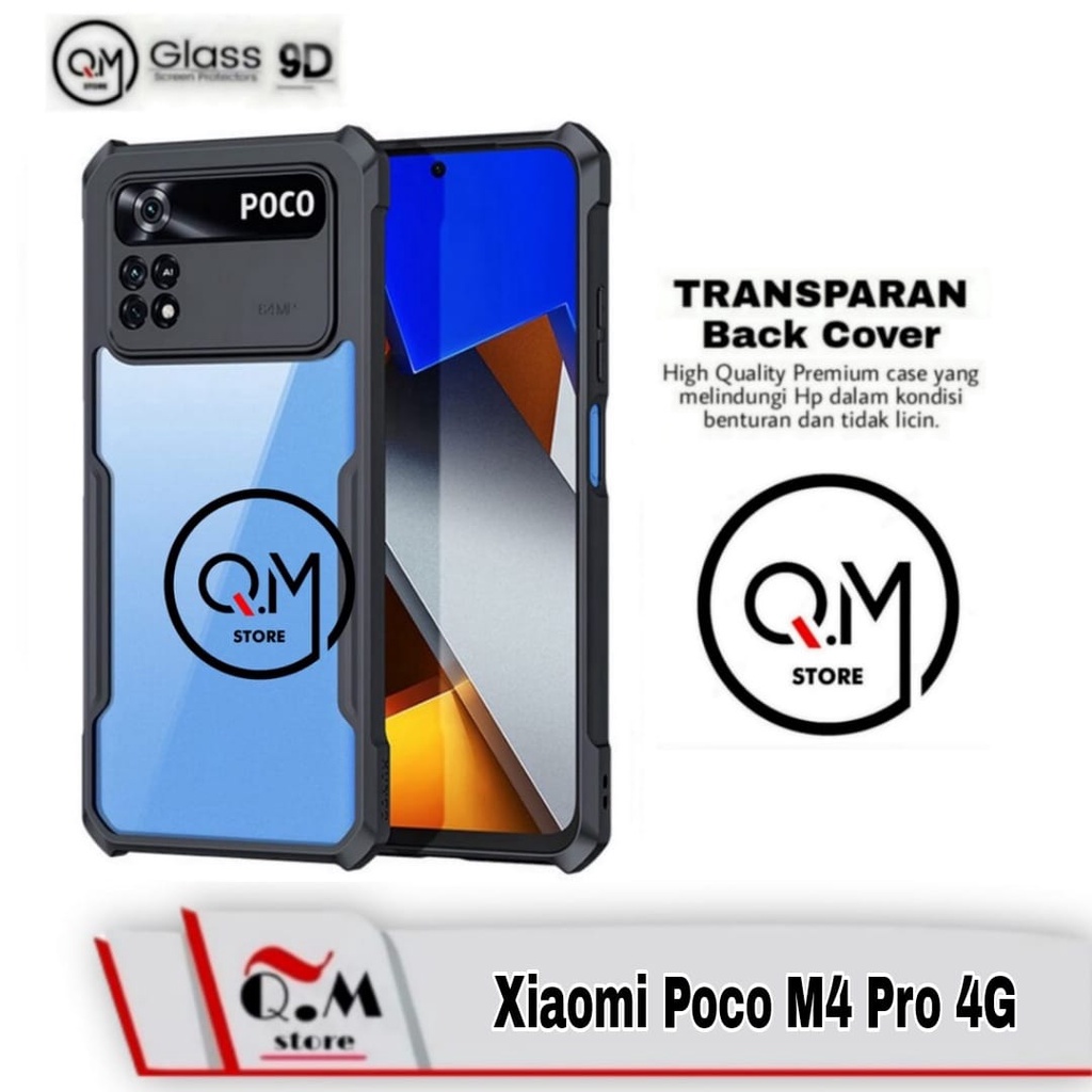 Case Xiaomi Poco M4 Pro 4G Softcase Transparan Clear Armor Pelindung Back Cover Sockproof