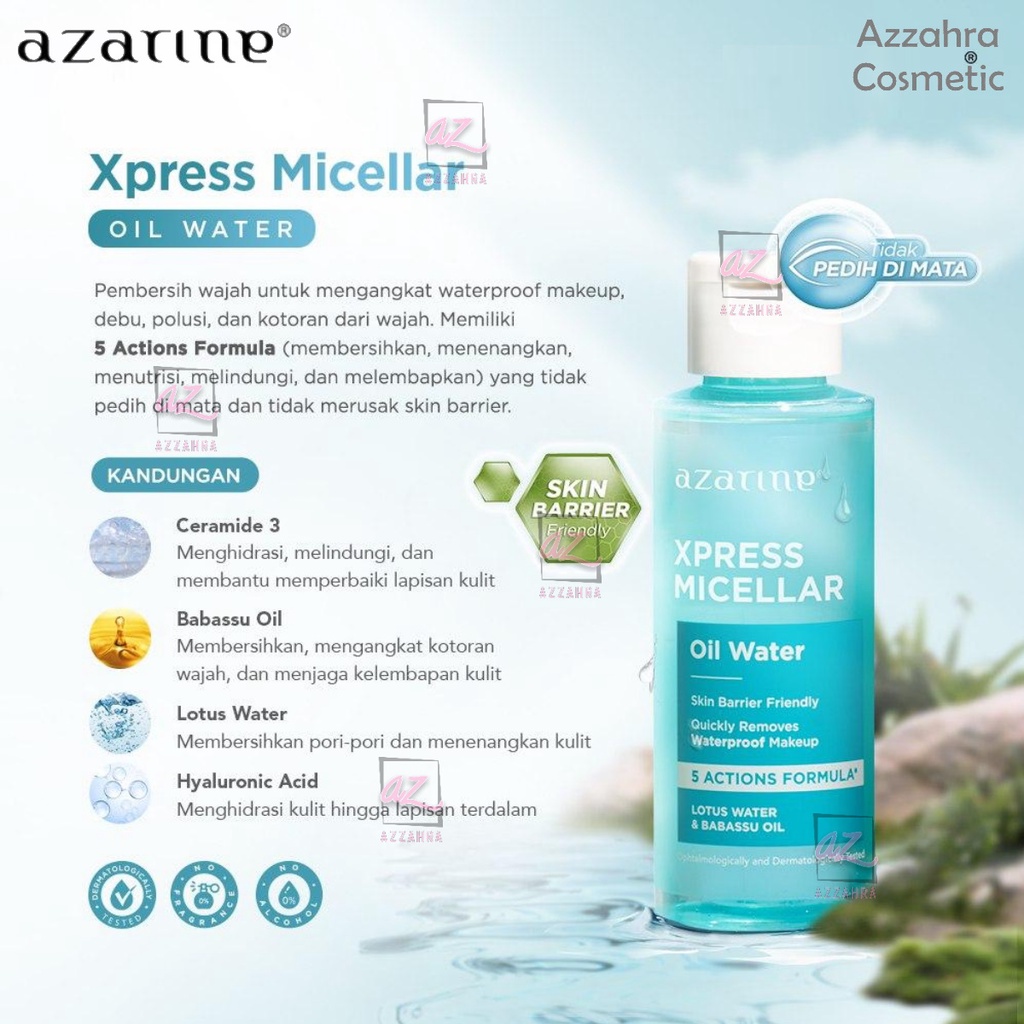 Azarine Ceramoist Botanical Micellar Water | Express Micellar Oil Water 90ml