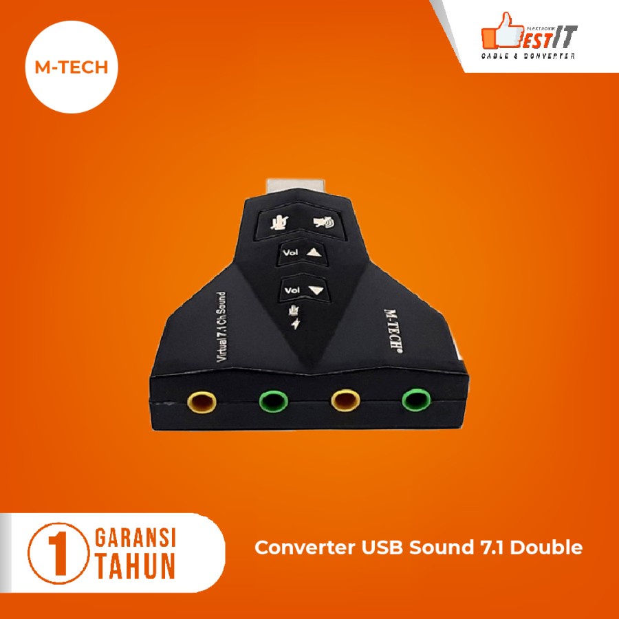 USB Sound 7.1 Double Usb to Jack Sound Card