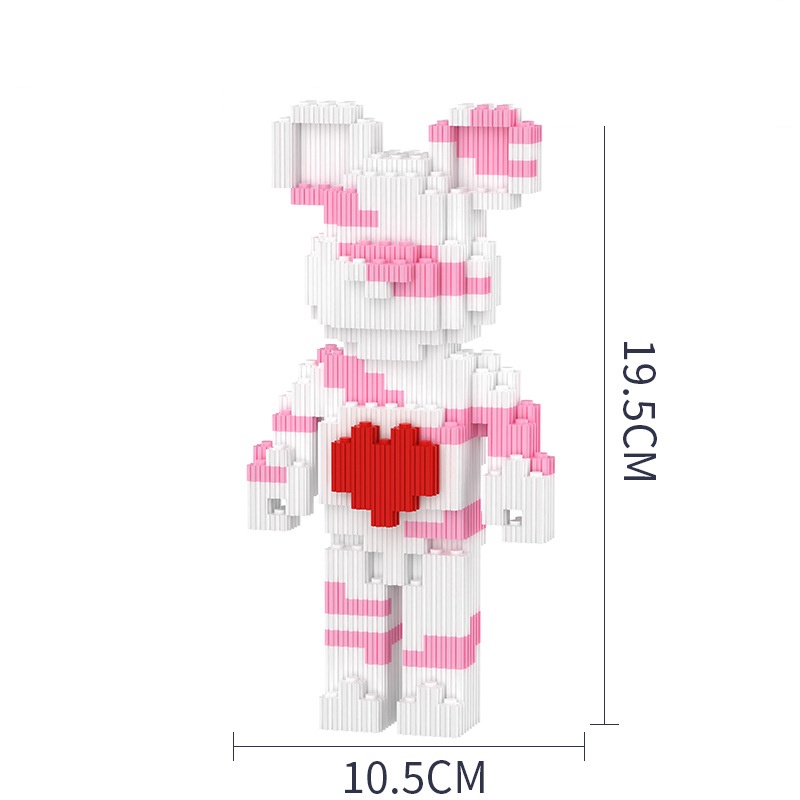 Mainan Balok Bangunan Bentuk Beruang 004 COD Untuk Hadiah Anak Laki-Laki Dan Perempuan