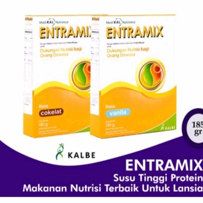 

[ COD ] SUSU NUTRISI LANSIA ENTRAMIX 185 GR - VANILLA