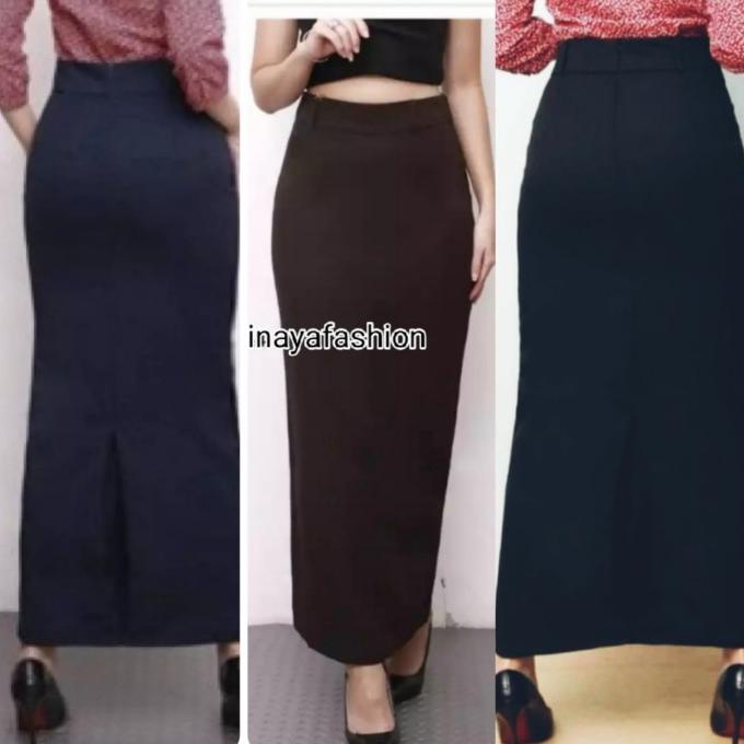 Rok Kerja Panjang Hitam Rok Span panjang Rok hitam panjang kantor