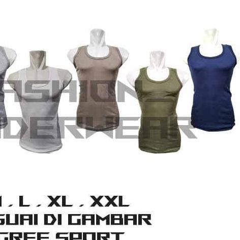 Singlet Pria AGREE SPORT 004 - Putih, M