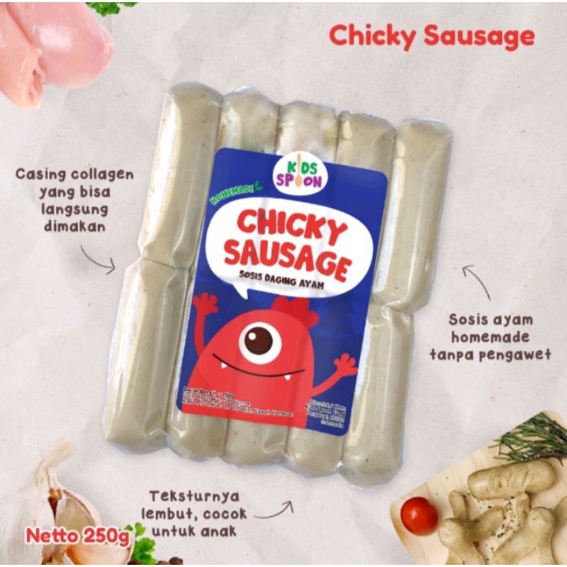 CHICKY SAUSAGE ( SOSIS AYAM ) KIDS SPOON