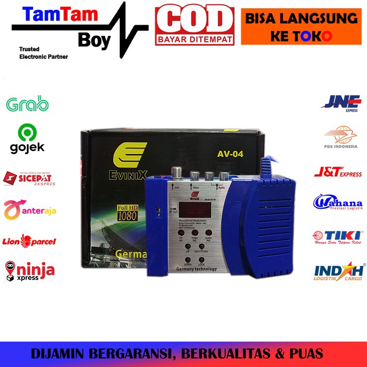 Modulator Converter AV To RF VHF UHF S Band Stereo Skyview Evinix