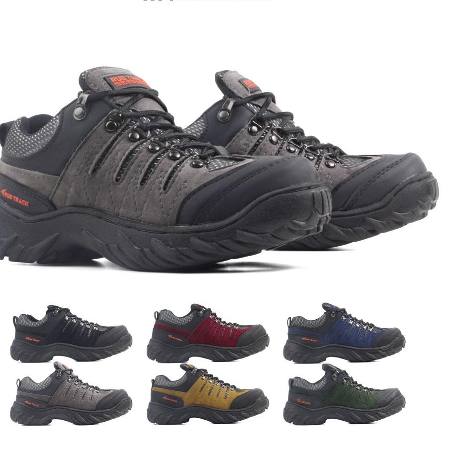 [PRODUK 6CL8K] SEPATU SAFETY BOOTS PRIA TRACKING HIKING GUNUNG RUBICON PREMIUM QUALITY UJUNG BESI RU