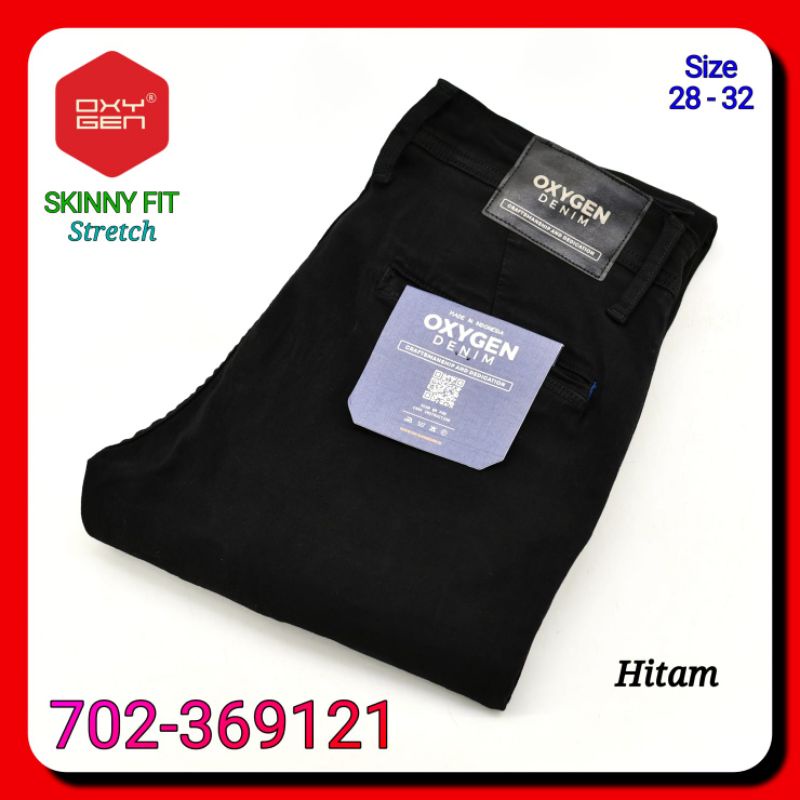 Celana Jeans Pria Oxygen 702-369121  Skinny Fit Stretch