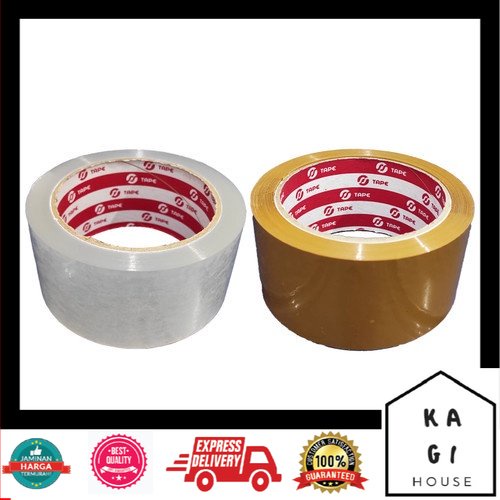 

LAKBAN coklat bening 45 mm 100yard isolasi lakban OPP 100YARD 2 inch