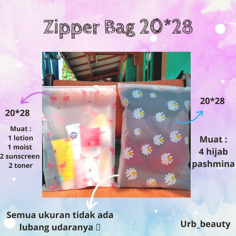 TEMPAT BAJU/ TEMPAT SKINCARE /ZIPPER LOCK / ZIPPER BAG / TRAVEL BAG / MINI TRAVEL BAG COCOK UNTUK BERPERGIAN