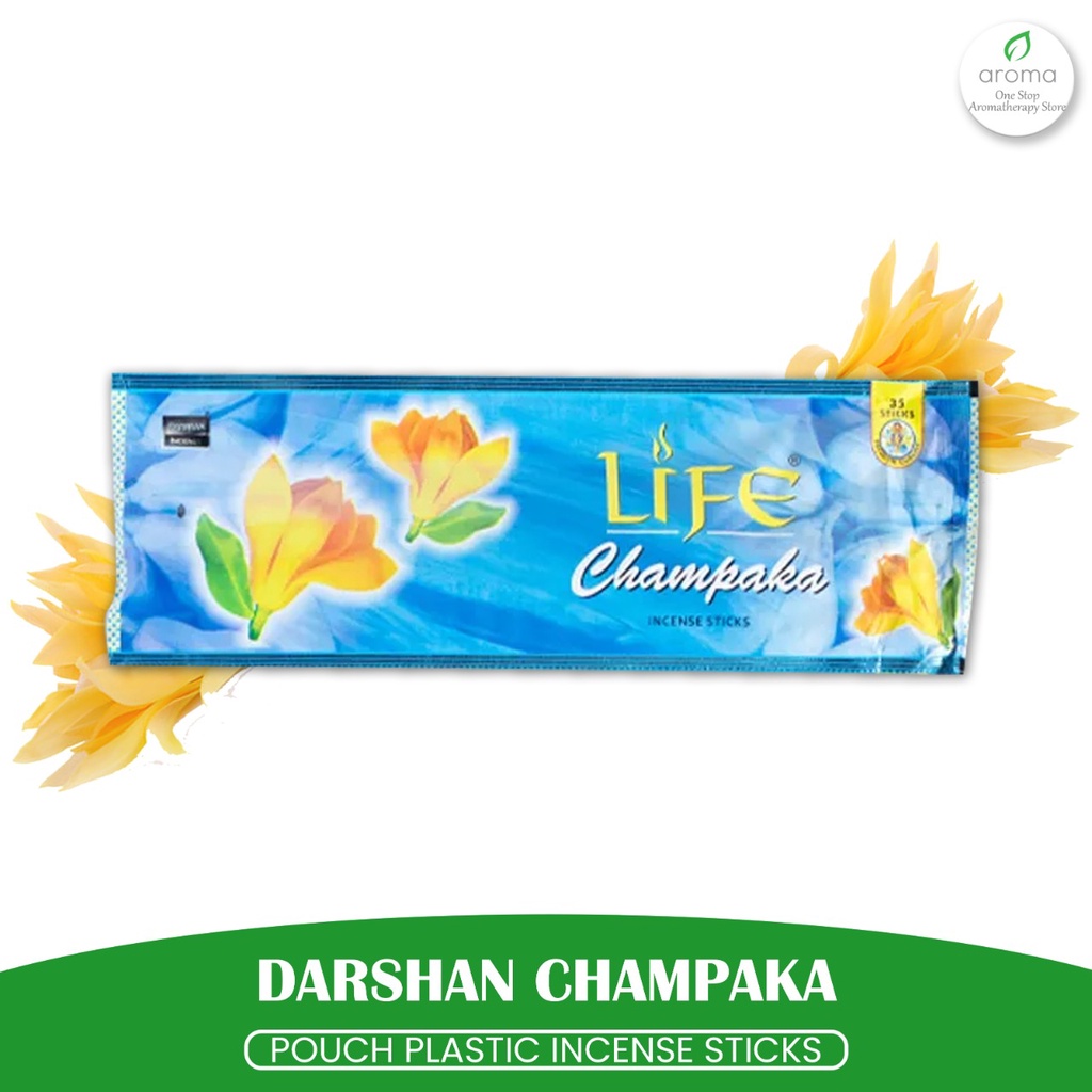 Dupa India (Aromaterapi) Pouch Plastic - Darshan Champaka 35 Sticks