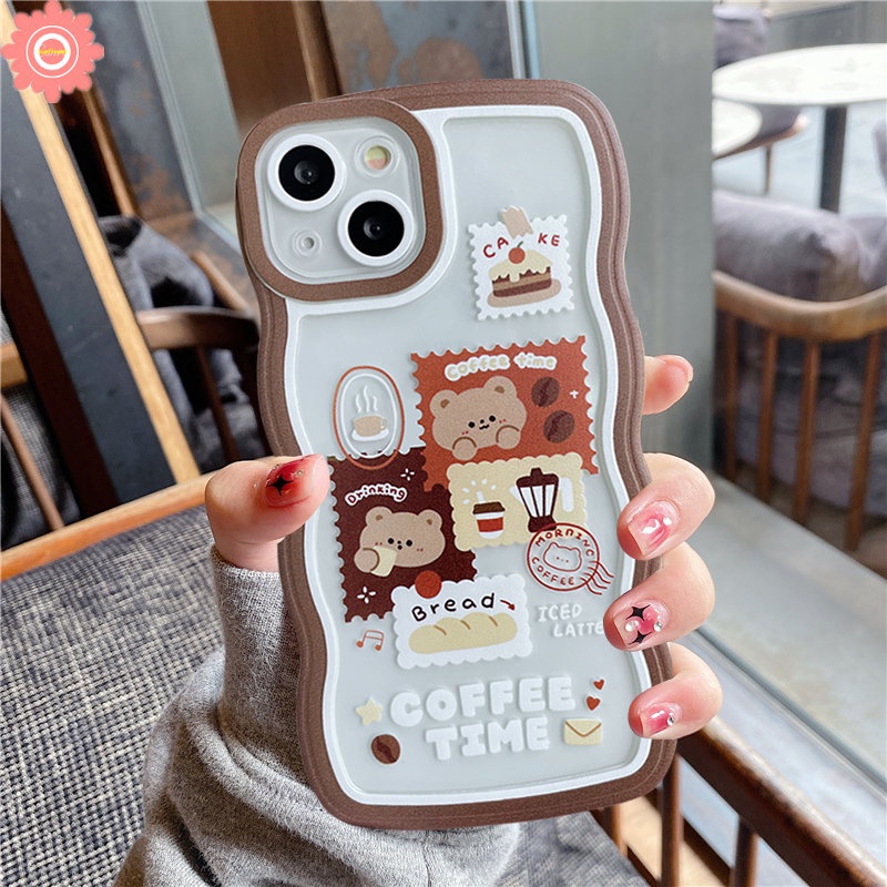 Casing Softcase TPU Redmi 10 9T 9C NFC 9A 10A Redmi Note 10 11 10s 11s Note 9 8 11s 10 Pro Max Plus Motif Kartun Beruang