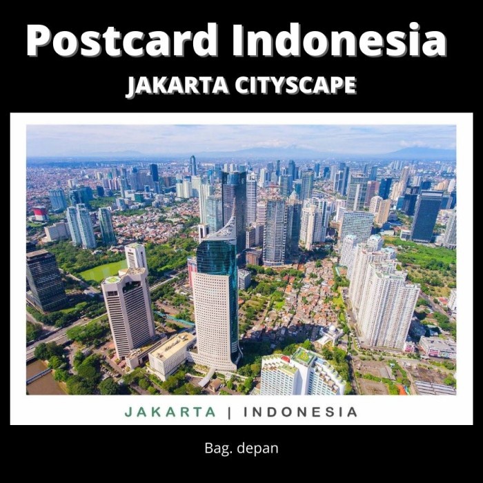 

Murah Postcard Indonesia - Jakarta City Scape - Kualitas Premium Trendi