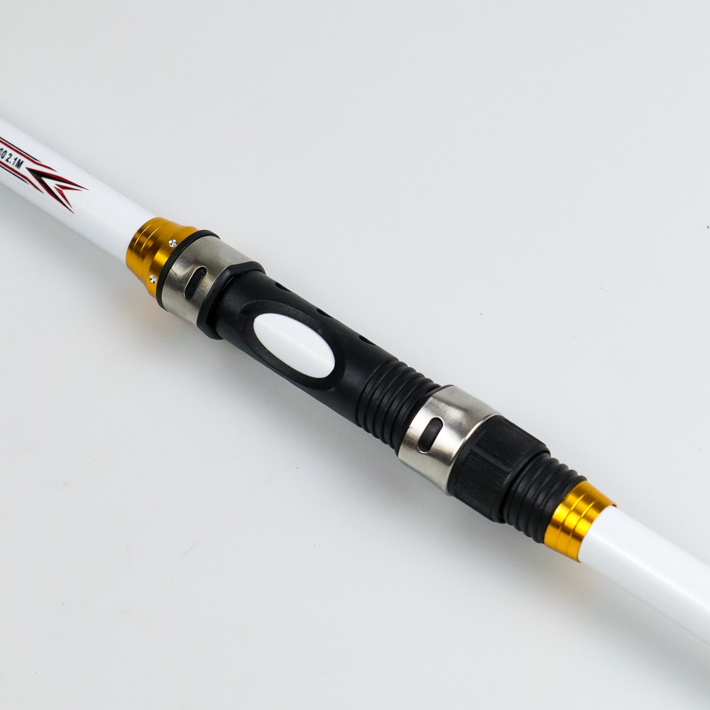 TaffSPORT GHOTDA Joran Pancing Portable Carbon Fiber Telescopic 2.1M - CF3000 - 7RTH6RWH White