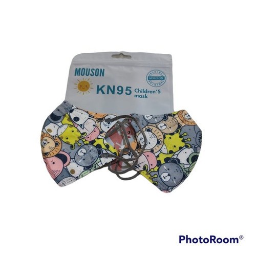 Masker ANAK KN95 mouson 5ply kn 95 kids karakter filter disposable 10p