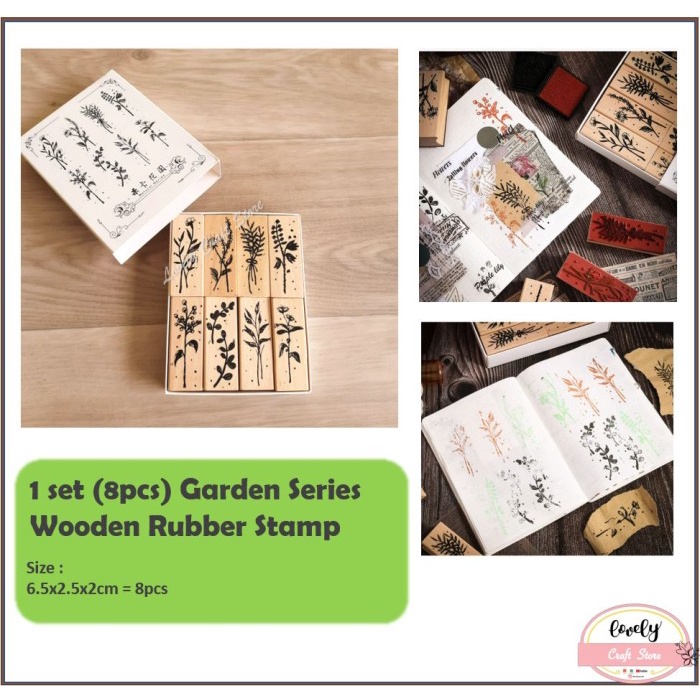 

Promo Diy Wooden Rubber Stamp Stempel Kayu Journal, Scrapbook, Diary #03 Bergaransi
