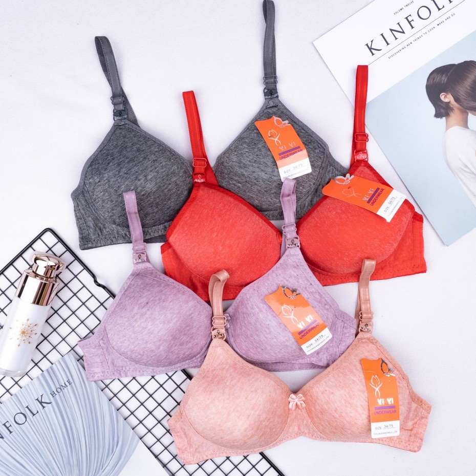 IL - YIYI Bra Fashion Wanita Bra Remaja Murah BH Busa Tipis Push Up Bra REAL PIC