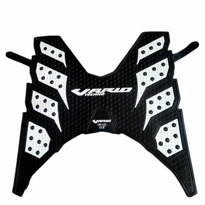 karpet motor atau tatakan injakan kaki motor Vario 110 125 dan 150 - Putih Keset Motor Beat Fi Delux