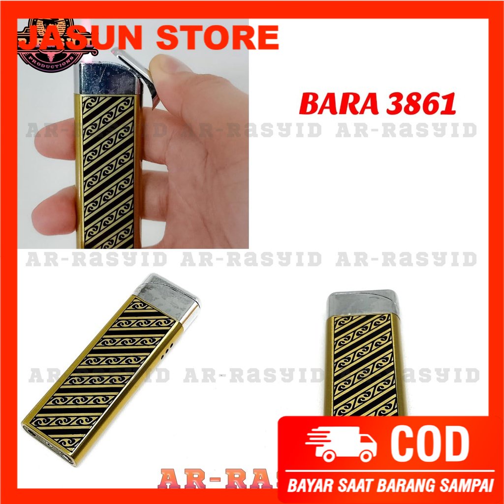 Bisa COD! Korek Api Bara Gas Motif Batik 3861