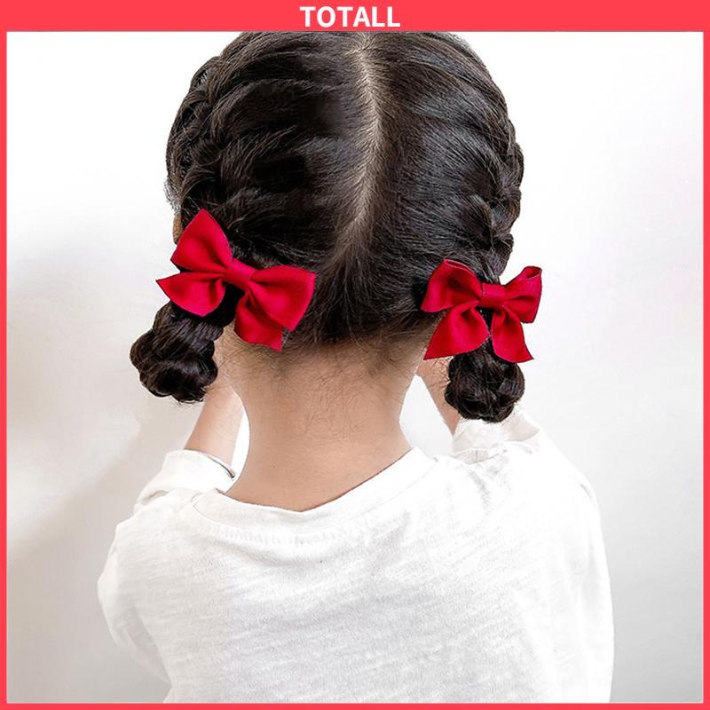 COD Hiasan Set 2 Pcs Jepit Rambut Anak Perempuan Model Pita Princess Fashion Korea-Totall