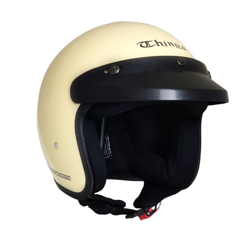 Helm Bogo Retro Dewasa Polos PET Full Leher SNI Bisa Untuk Cewek Cowok Kekinian