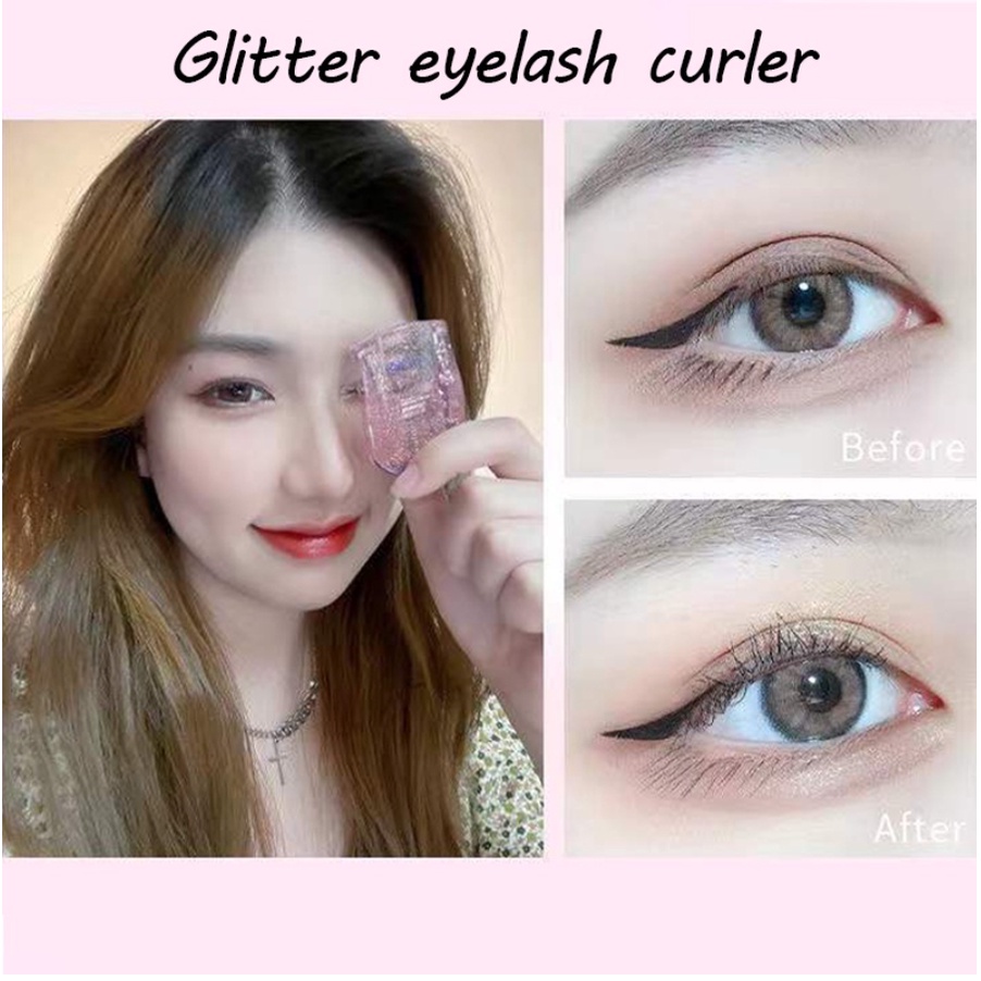 PREMIUM MINI PORTABLE EYELASH CURLER LONG LASTING / PENJEPIT BULU MATA / PELENTIK BULU MATA GLITTER KOREAN TAHAN LAMA